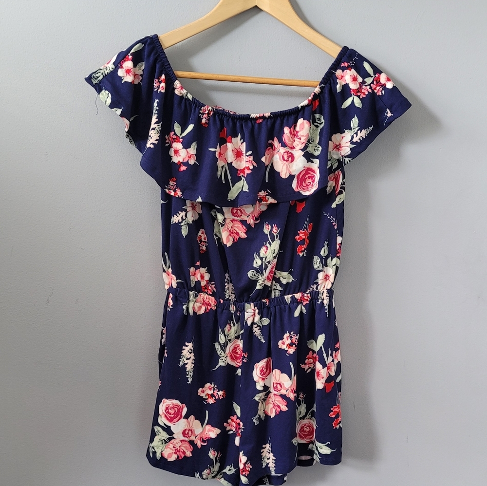 Floral Shorts Romper - NWOT